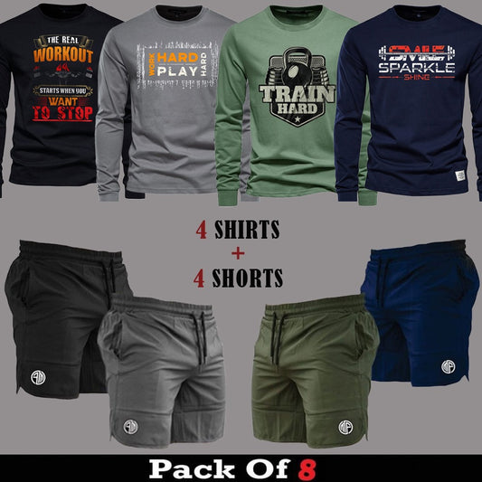 8pcs - DDF Deal (4 Full Sleeves + 4 Shorts)