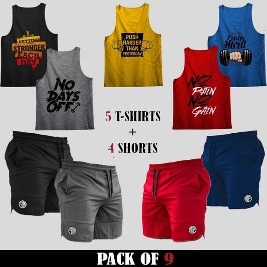 9pcs - RRR Deal (5 Tops + 4 Shorts)