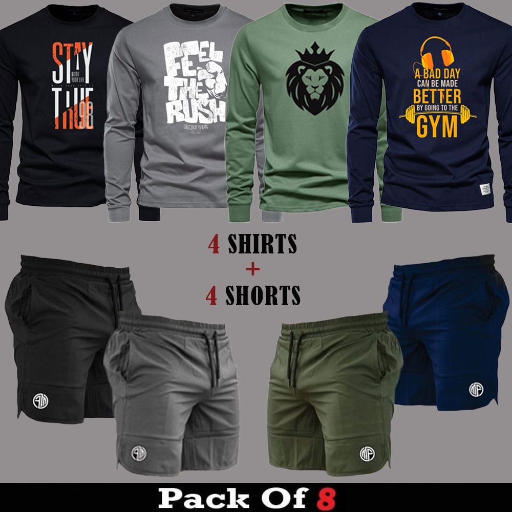 8pcs - GKF Deal (4 Full Sleeves + 4 Shorts)