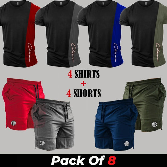 8pcs - SHG Deal (4 T-Shirts + 4 Shorts)